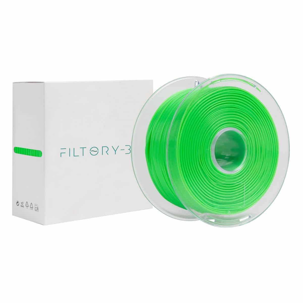 Filamento 3d PLA verde fluor